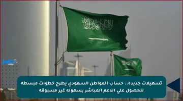 تسهيلات جديدة.. حساب المواطن السعودي يطرح خطوات مبسطة للحصول على الدعم المباشر بسهولة غير مسبوقة